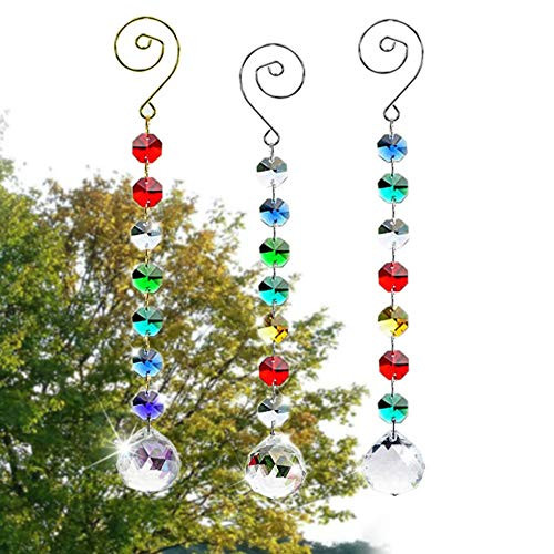 SunAngel Colorful Jewelry Crystals Pendants &Chandelier Suncatchers Prisms Hanging Ornament Octogon Chakra Crystal Pendants for Home,Office,Garden Decoration SunAngel Colorful Jewelry Crystals Pendants &Chandelier Suncatchers Prisms Hanging Ornament Octogon Chakra Crystal Pendants for Home,Office,Garden Decoration