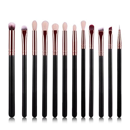 TOPBeauty Makeup Brushes 12 PCs Makeup Brush Set, Professional Premium Synthetic Foundation Powder Kabuki Blending Brushes Concealer Eye Shadow Cosmetic Tool