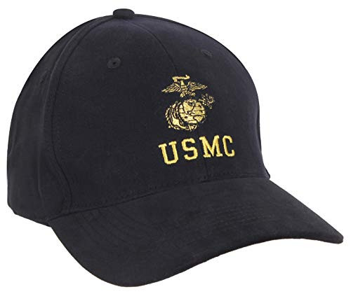Rothco USMC with Globe & Anchor Insignia Cap Black