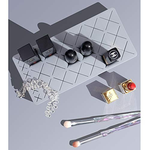 18 Grid Lipstick Storage Box Creative Cosmetics Storage Tool Silicone Lipstick Storage Rack Ins Wind Net Red (gray)