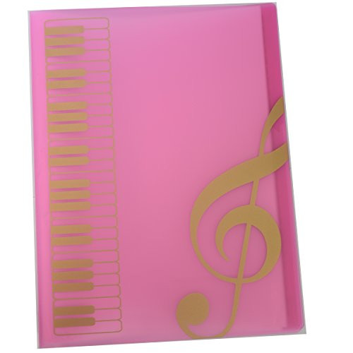Music Themed Folder Music folder storage Holder,A4 Size Folder,40 Pockets,Treble Clef Folder (Pink) Music Themed Folder Music folder storage Holder,A4 Size Folder,40 Pockets,Treble Clef Folder (Pink)