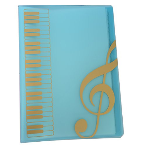Music Themed Folder Music folder storage Holder,A4 Size Folder,40 Pockets,Treble Clef Folder (Blue) Music Themed Folder Music folder storage Holder,A4 Size Folder,40 Pockets,Treble Clef Folder (Blue)