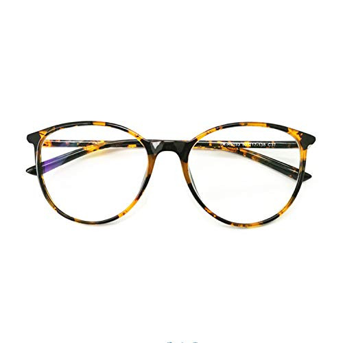 Reading Glasses - Blue Light Blocking - Round Women Men (Tortoise, 1.75)