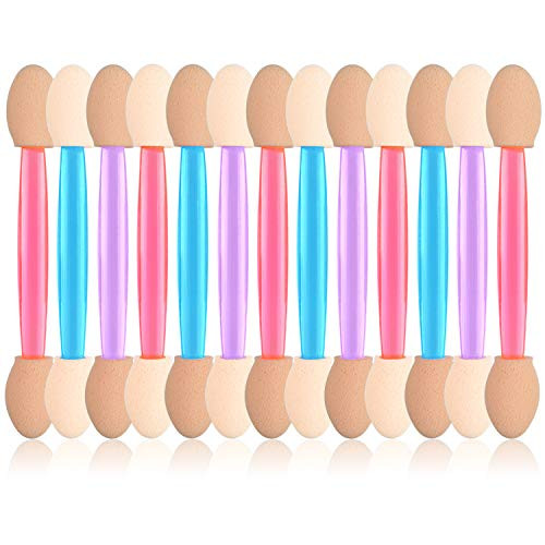 Eyeshadow Applicators,MORGLES 15Pcs Disposable Eyeshadow Brushes Dual Sides Eye Shadow Sponge Applicators (Pink,Purple,Blue) Eyeshadow Applicators,MORGLES 15Pcs Disposable Eyeshadow Brushes Dual Sides Eye Shadow Sponge Applicators (Pink,Purple,Blue)