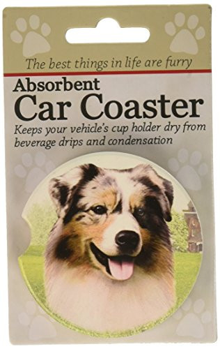 E&S Pets Australian Shepherd Coaster, 3" x 3"