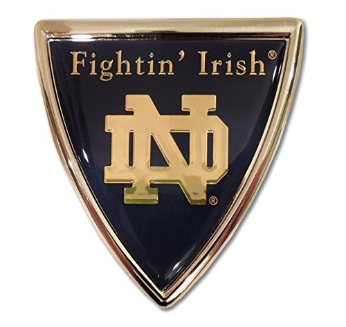 Elektroplate University of Notre Dame (Shield w/Color) Emblem