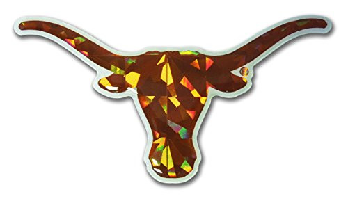 Elektroplate UTX Texas Longhorns NCAA Reflective 3D Decal Domed Auto Sticker Emblem