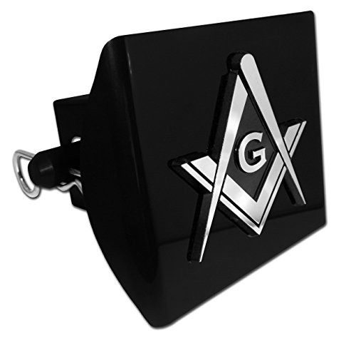 Elektroplate Masonic Square and Compasses Black Plastic Hitch Cover Elektroplate Masonic Square and Compasses Black Plastic Hitch Cover