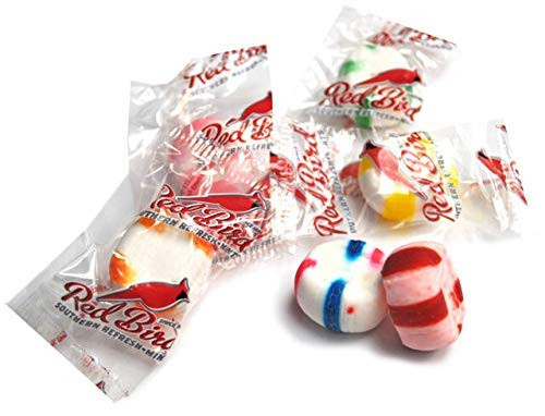 ASSORTED Red Bird Puffs WRAPPED Candy Mints - 2 Pounds