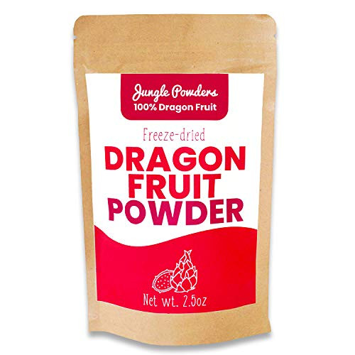 Jungle Powders Pink Pitaya Powder | 100% Natural Dragon Fruit Powder | Superfood Dragonfruit Powder Organic Freeze Dried Powdered Pitahaya Fruit 2.5oz