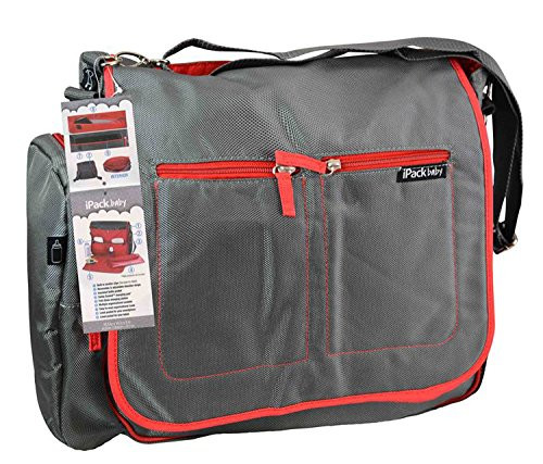 UPD Ipack Convertible Messenger/Backpack Diaper Bag, Multicolor