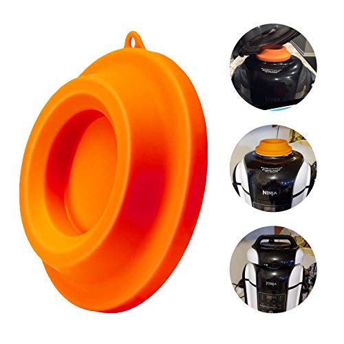 Lid Stand Silicone Lid Holder Accessories Compatible with Ninja Foodi Pressure Cooker and Air Fryer 5 Qt, 6.5 Qt and 8 Quart Orange