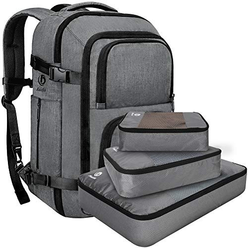 Dinictis 40L Flight Approved Carry on Travel Laptop Backpack,Business Weekender Bag-Dark Grey (with 3 cubes) Dinictis 40L Flight Approved Carry on Travel Laptop Backpack,Business Weekender Bag-Dark Grey (with 3 cubes)
