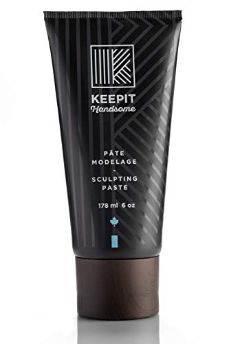 KEEPIT HANDSOME Sculpting Paste, Natural Pliable Hold With Medium Shine, 6 oz (178 ml)