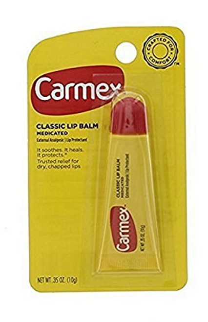 Carmex Lip Balm For Dry Chapped Lips, Moisturizing, Original Formula, 0.35 oz, 12 Count