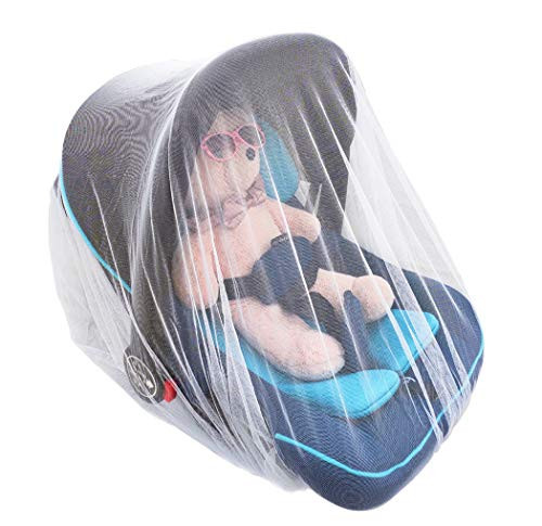 Baby Mosquito Net, Baby Mosquito Net for Strollers, Baby Stroller Mosquito Net, Bug Net for Strollers, Car Seats, Bassinets and Carriers, Fine Mesh Protection Against Mosquitos
