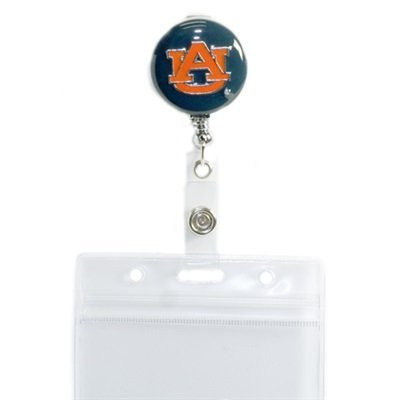 SANDOL Auburn University Retractable Badge Reel (Blue Background)