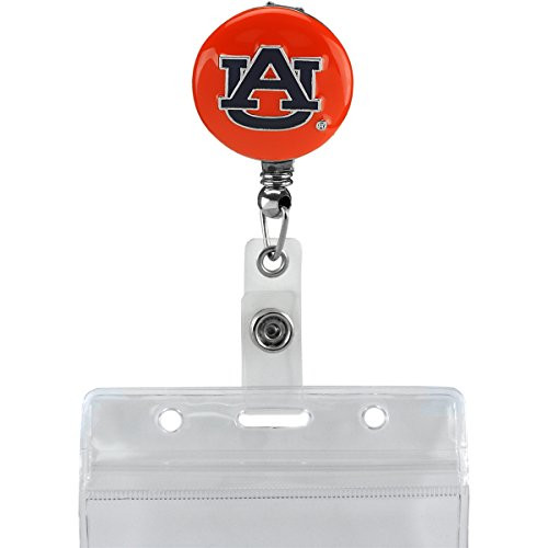SANDOL Auburn University Retractable Badge Reel (Orange Background)
