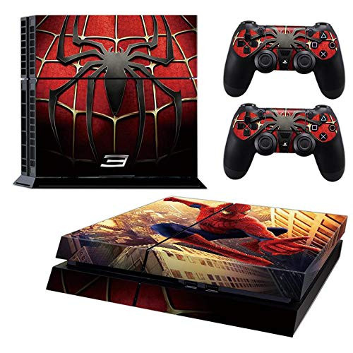 Ps4 Console Skins,Compatible with Playstation 4 Console Skin| ps4 Skins| ps4 Stickers|ps4 Decals|ps4 Skins Console and Controller |Ps4 Cover Skin Vinyl for ps4?Spiderman ps4 Skin?