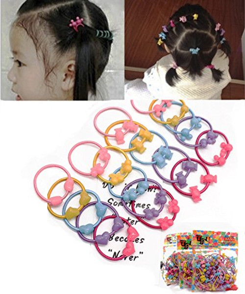 UPlama 200 Pcs Candy Elastic Hair Bands Ties,Girls Hair Ties,Girls Ponytail Holder,Baby Girls Hair Ties UPlama 200 Pcs Candy Elastic Hair Bands Ties,Girls Hair Ties,Girls Ponytail Holder,Baby Girls Hair Ties