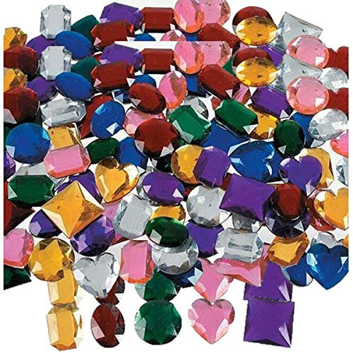 Jumbo 1" Assorted Adhesive Jewels (100)