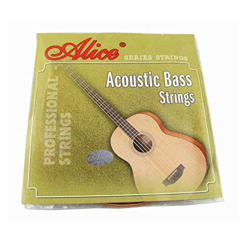Musiclily Alice Nickel Wound 4-String Acoustic Bass Guitar Strings Set, Regular Light