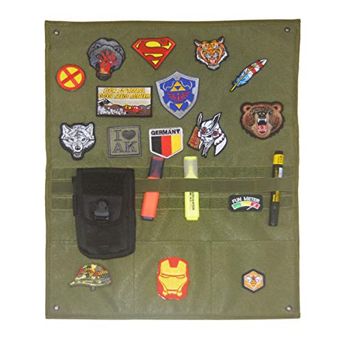 Schnappy Military Tactical Combat Morale Patches Holder Display Board Hook & Loop Patch Panel