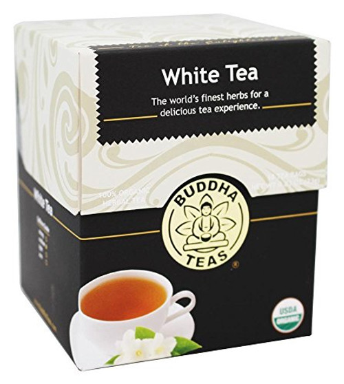Organic White Tea - Kosher, Contains Caffeine, GMO-Free - 18 Bleach Free Tea Bags Organic White Tea - Kosher, Contains Caffeine, GMO-Free - 18 Bleach Free Tea Bags