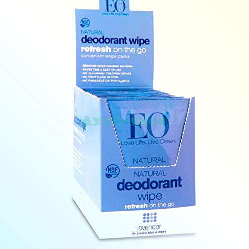 Eo Deodorant Wipe,Og2,Lavender 1 Ea (Pack Of 24)