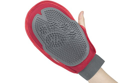 IUPET 2 in 1 Dual Side Pet Grooming Glove, Gentle Brush Glove, Pet Hair Remover Massage Tool Soft Rubber Mitt Deshedding for Dogs & Cats IUPET 2 in 1 Dual Side Pet Grooming Glove, Gentle Brush Glove, Pet Hair Remover Massage Tool Soft Rubber Mitt Deshedding for Dogs & Cats