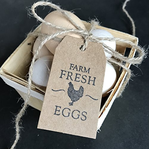 Farm Fresh Eggs Stamp, Farm Fresh Eggs Wood Handle Rubber Stamp, Fresh Egg Stamp, Egg Carton Stamp 2" x 2"