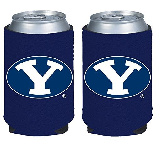 NCAA College 2014 Team Logo Color Can Kaddy Holder Cooler 2-Pack (BYU Cougars)