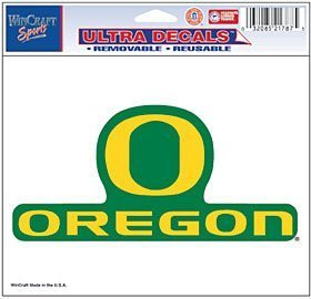 WinCraft Oregon Ducks Removable 5"x6" Car Decal