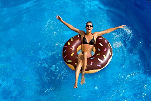 Playtek Giant Pool Float, Chocolate Donut
