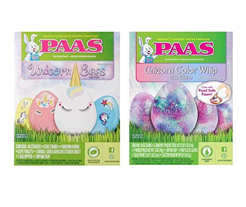 Unicorn Egg Decorating Kit | PAAS Easter Eggs| 2 Fun Craft Kits Unicorn Egg Decorating Kit | PAAS Easter Eggs| 2 Fun Craft Kits