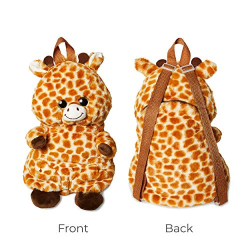 Calplush Plush Backpack - Animal Backpack for Toddlers, Kids - 14" Giraffe Backpack
