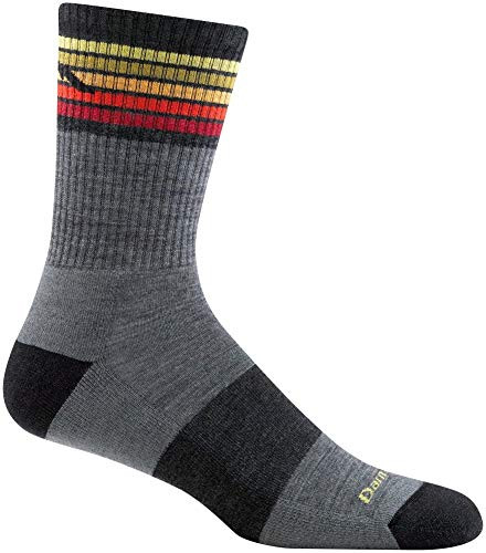 Darn Tough Kelso Micro Crew Light Cushion Socks - Men's Gray Large