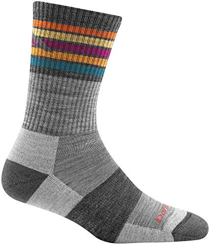 Darn Tough Kelso Micro Crew Light Cushion Sock - Women's Gray Medium