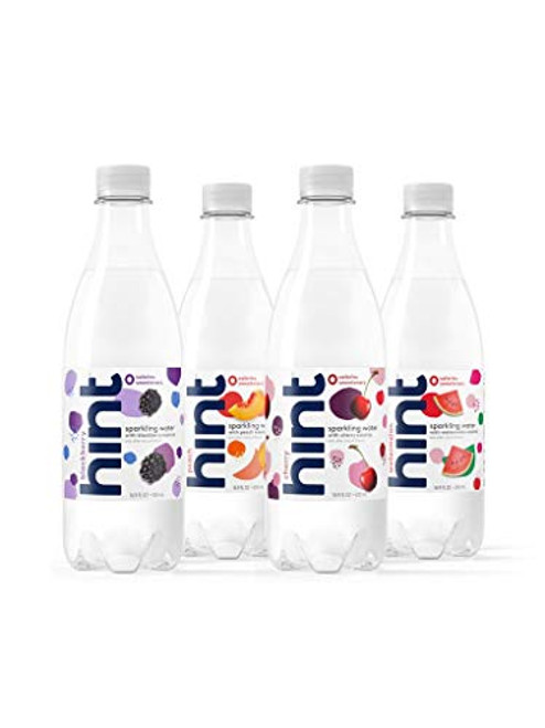 Hint Sparkling Water 4-Flavor Variety Pack (Pack of 12) 16.9 Oz Bottles, Unsweetened Sparkling Water, Zero Sugar, Zero Calorie, Zero Artificial Sweeteners Hint Sparkling Water 4-Flavor Variety Pack (Pack of 12) 16.9 Oz Bottles, Unsweetened Sparkling Water, Zero Sugar, Zero Calorie, Zero Artificial Sweeteners