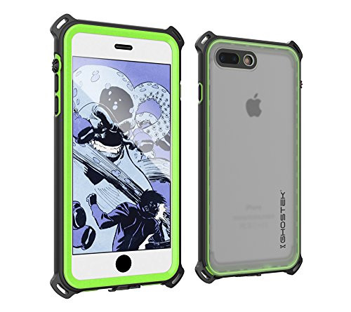 Ghostek Nautical Heavy Duty Waterproof Case Compatible with iPhone 8 Plus / 7 Plus  Green
