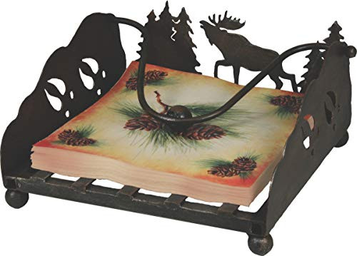 River's Edge Products Lazer Cut Moose Napkin Holder