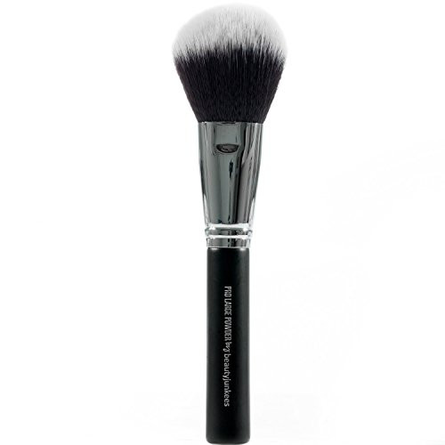 Large Finishing Powder Makeup Brush - Big Fluffy Domed Powder Make Up Brushes for Full Face, Body Bronzer Contouring, Loose, Mineral, Compact, Translucent Powders, Soft Synthetic Vegan Cruelty Free