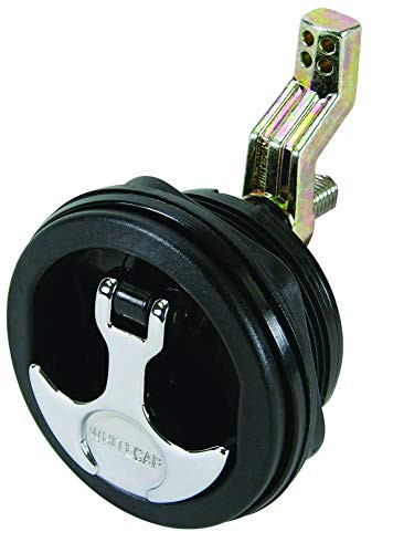 Whitecap S-0226BC T-Handle Latch with Keyed Lock - Black