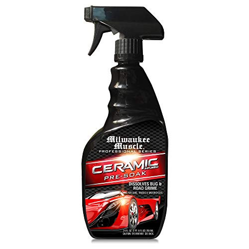 MILWAUKEE MUSCLE Ceramic Pre-soak Spray - 24 Fl Oz - Bug and Tar Remover for Cars - Auto Detailing Supplies - RV - Motorcycle - Boat