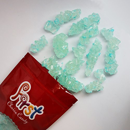 FirstChoiceCandy Light Blue Cotton Candy Rock Candy Strings 1.5 Pound Resealable Bag