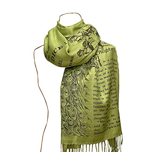 Pride and Prejudice by Jane Austen Shawl Scarf Wrap (Grass) Pride and Prejudice by Jane Austen Shawl Scarf Wrap (Grass)