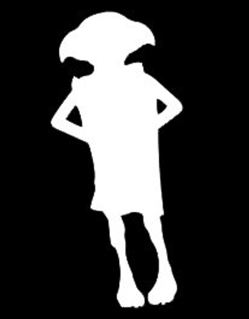 LLI Dobby | Decal Vinyl Sticker | Cars Trucks Vans Walls Laptop | White |5.5 x 2.5 in | LLI820 LLI Dobby | Decal Vinyl Sticker | Cars Trucks Vans Walls Laptop | White |5.5 x 2.5 in | LLI820