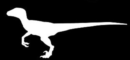 LLI Raptor Silhouette | Decal Vinyl Sticker | Cars Trucks Vans Walls Laptop | White | 5.5 x 2.3 in | LLI999 LLI Raptor Silhouette | Decal Vinyl Sticker | Cars Trucks Vans Walls Laptop | White | 5.5 x 2.3 in | LLI999