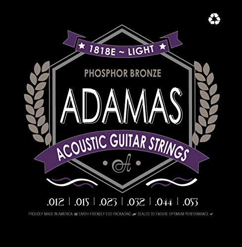 Adamas OV1818E Light (.012-.053 ga) Phosphor Bronze Acoustic Guitar Strings