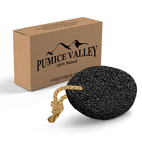 Pumice Stone - Natural Earth Lava Pumice Stone Black - Callus Remover for Feet Heels and Palm - Pedicure Exfoliation Tool - Corn Remover - Dry Dead Skin Scrubber - Health Foot Care